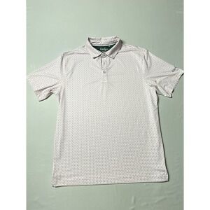 Walter Hagen 11 Golf Polo Shirt Men's Medium Pink Tee Print Stretch Performance
